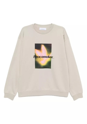 Peacemaker Oamc bird-printed sweatshirt - Neutrals