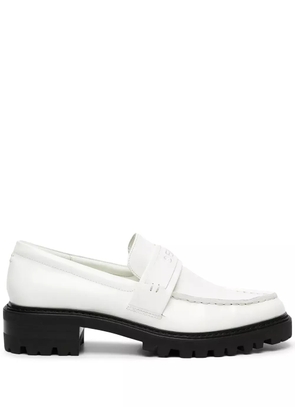 Senso Met I leather loafers - White
