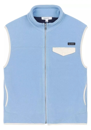Sporty & Rich zipped polar vest - Blue