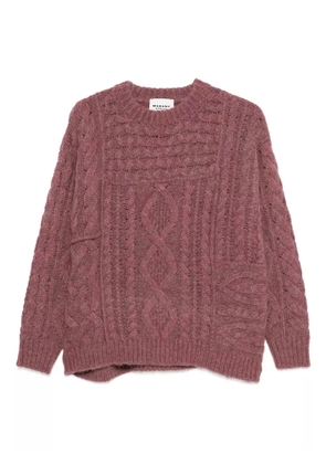 MARANT ÉTOILE cable-knit sweater - Red