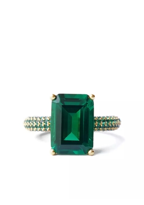 Izabel Display Mega Rectangle ring - Green