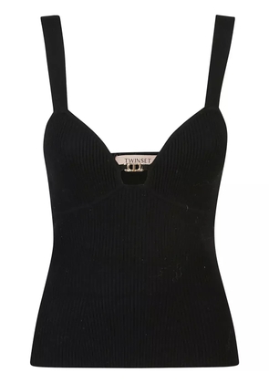 TWINSET logo-embellished knitted top - Black