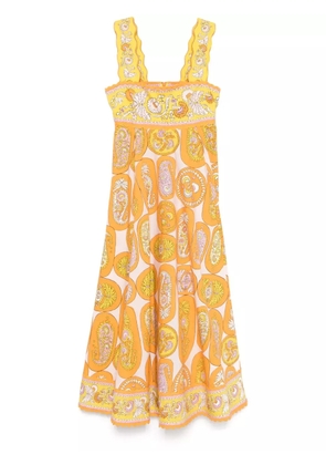 ALEMAIS Diana midi dress - Orange