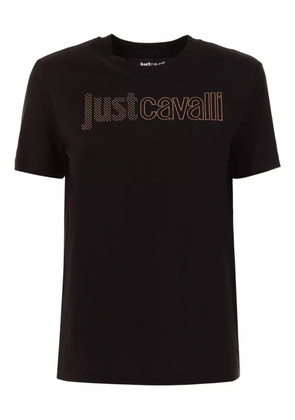 Just Cavalli logo-embellished T-shirt - Black