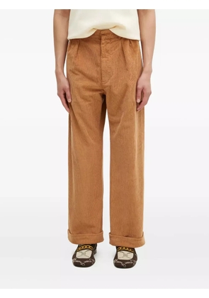 Wood Wood cuffed-hem corduroy trousers - Brown