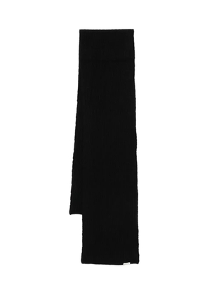 ANERKJENDT ribbed wool scarf - Black