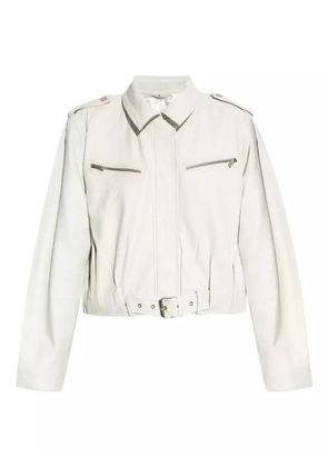 Gestuz leather jacket - White
