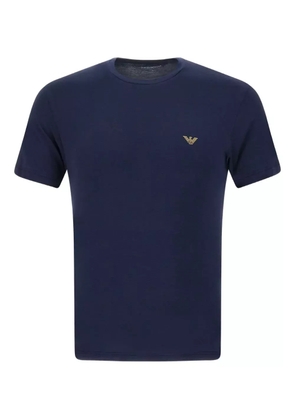 Emporio Armani logo-patch T-shirts (pack of two) - Blue