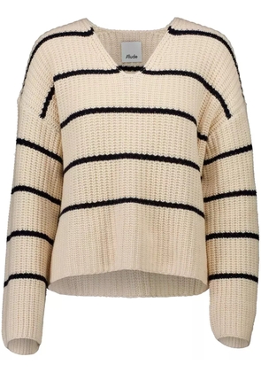 Allude striped sweater - Neutrals