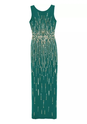 Saiid Kobeisy crepe beaded dress - Green