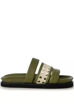 MISCI Carriola leather sandals - Green
