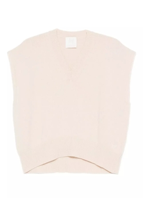 Marella V-neck sleeveless vest - Neutrals