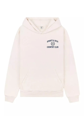Sporty & Rich Varsity Crest hoodie - Neutrals