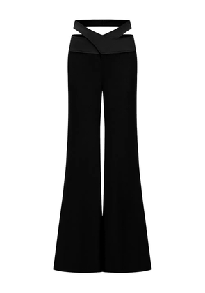 OUDE WAAG cut-out trousers - Black