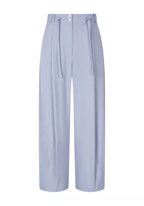 TOMBOY drawstring two-tuck trousers - Blue