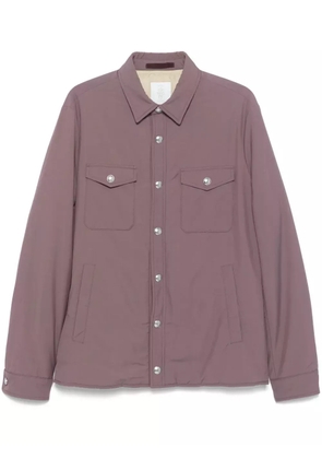 Eleventy padded shirt jacket - Purple