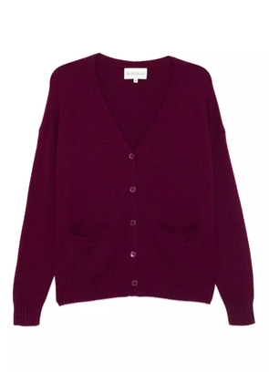 BOMPARD button-fastening patch-pocket cardigan - Purple