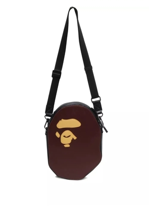A BATHING APE® logo messenger bag - Brown