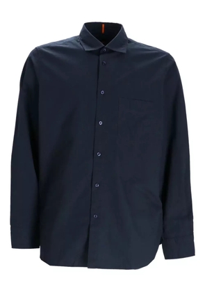 BOSS cotton long-sleeve shirt - Blue