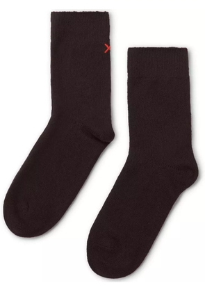 Chinti & Parker decorative-stitching socks - Black