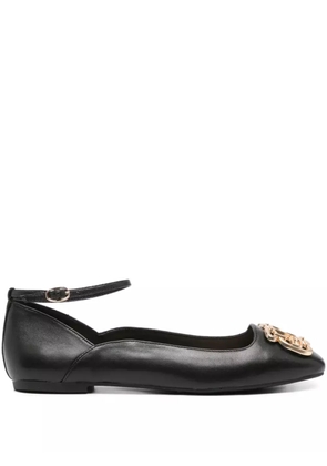 LIU JO ankle-strap ballet flats - Black