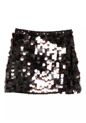 P.A.R.O.S.H. sequin-embellished mini skirt - Brown