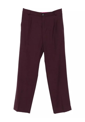 AMARÁNTO pleated straight-leg trousers - Purple