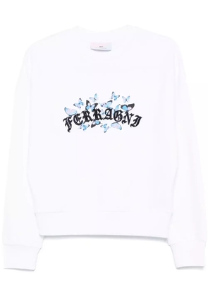 Chiara Ferragni Gothic Butterflies sweatshirt - White