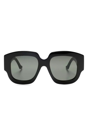 Gucci Eyewear Double G oversize-frame sunglasses - Black