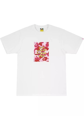 A BATHING APE® x Anti Social Social Club camouflage-box T-shirt - White