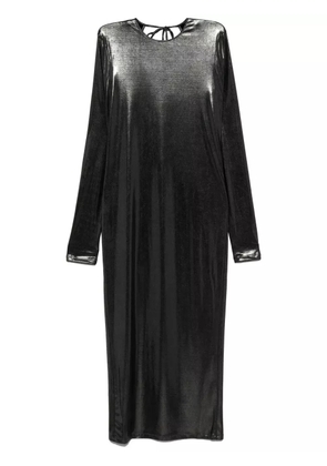 Patrizia Pepe laminated midi dress - Black