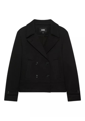 GCDS double-breasted welt-pocket jacket - Black