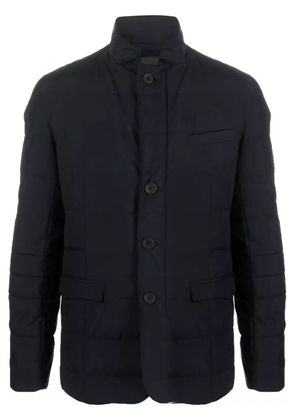 Herno button-up quilted padded jacket - Blue