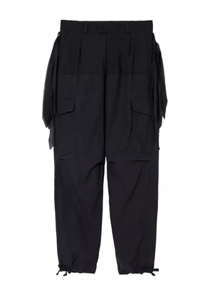 Undercover cargo-pocket wool pants - Black