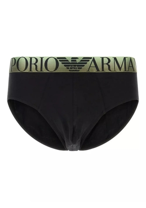 Emporio Armani stretch cotton briefs - Black