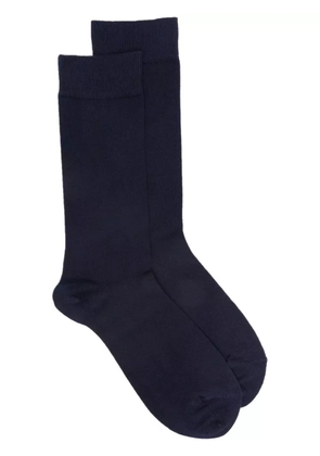 Sunspel logo-print socks - Blue