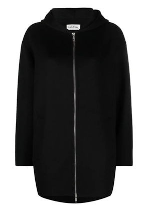 P.A.R.O.S.H. zip-up hooded wool jacket - Black