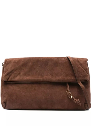 Tela knot detail shoulder bag - Brown