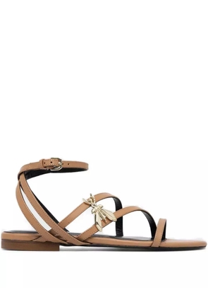Patrizia Pepe Fly-motif strappy sandals - Neutrals