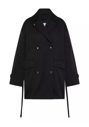 OOF WEAR double-breasted belted coat - Black