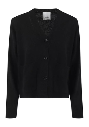 Allude button pocket cardigan - Black