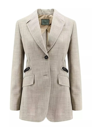 Durazzi Milano buckle blazer - Neutrals