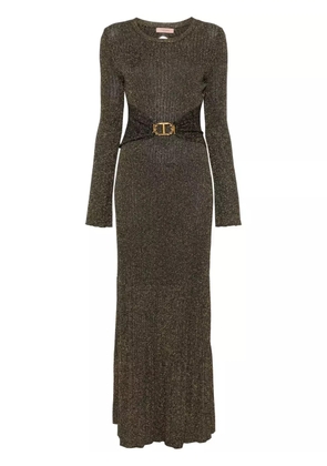 TWINSET long rib knit dress - Black