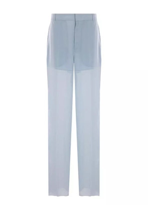 Blumarine semi-sheer trousers - Blue