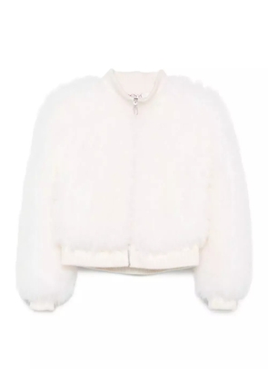 Liska goat-fur bomber jacket - White
