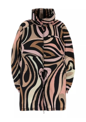PUCCI swirled pattern parka - Black
