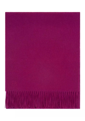 BOMPARD fringed monogram scarf - Purple