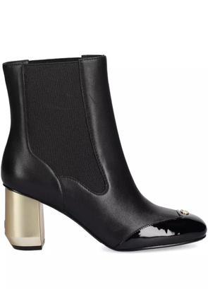 LIU JO 75mm logo-appliqué ankle boots - Black