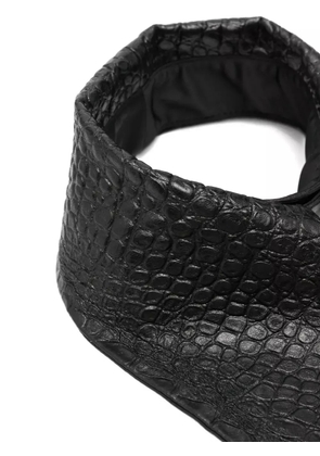 MITILIANE COUTURE pointed leather tie - Black