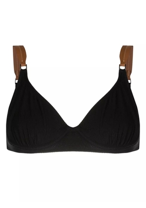 Lenny Niemeyer triangle-shape clasp-fastening bikini top - Black